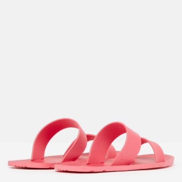 New JOULES ARA Ladies Recycled Rubber Mule Sandals light Pink flip flop size 8 - Picture 4 of 9